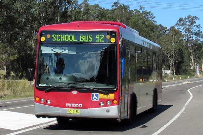 Red Bus Iveco Metro Express 21